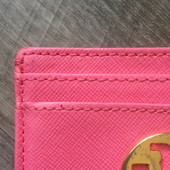 💯% Auth TORY BURCH pink card holder - Picture 5 of 6